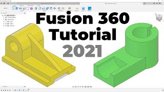 Fusion 360 Tutorial for Absolute Beginners 2021 [upl. by Lifton307]