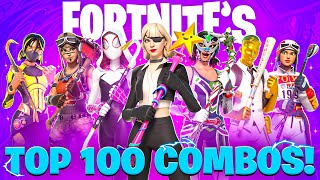 100 TRYHARD Skin Combos In Fortnite [upl. by Dloreg]