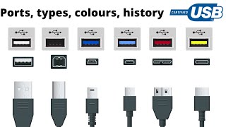 USB ports cables and colours explained [upl. by Arahk899]