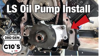 LS Melling Oil Pump Install [upl. by Adlemy]