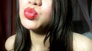 ASMR Lips Kiss Sounds Chewy Candy [upl. by Ainotahs]