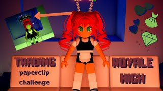 Paperclip Trading Challenge  Roblox Royale High [upl. by Otaner]