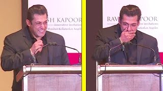 Salman Khans FUNNIEST Speech Where He Couldnt Stop Laughing At All [upl. by Ahsirkal323]