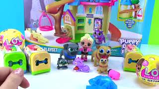 Fizzy and Phoebe Play with Puppy Dog Pals Doghouse [upl. by Sinnel]