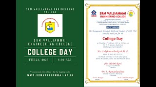 SRM Valliammai Engineering College  College Day 2023 [upl. by Dotson]