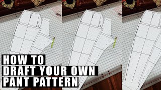 How to Draft a Pant Pattern  Personal Style  Happily Dressed [upl. by Landrum]