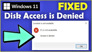 Access is Denied in Windows 11  See Pinned Comment  Local Drive Access Limit Fixed [upl. by Bertine]