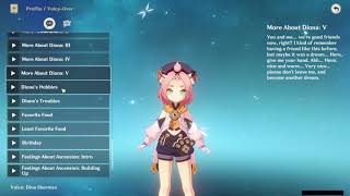 DIONA ALL VOICE LINES ENGLISH [upl. by Milt]