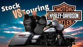 The BEST HARLEY SEATS  Touring Seat VS Stock Seat [upl. by Aimekahs]