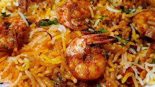 Prawns Biryani Recipe l Jhinga Biryani Restaurant Style [upl. by Koosis]