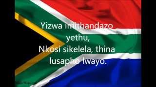 South African National Anthem with lyrics [upl. by Casavant]