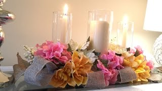 Centerpiece idea DIY Tutorial  EASY and inexpensive [upl. by Gnaht]