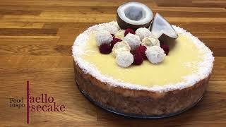 Raffaello cheesecake kokosový cheesecake  How to make a Raffaello Cheesecake 🥥 [upl. by Anaitak581]