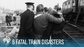 6 Fatal Train Disasters  British Pathé [upl. by Ecnahoy372]