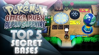 Pokemon Omega RubyAlpha Sapphire Top 5 Secret Base SpotsLocations  Mootypwns [upl. by Iona]