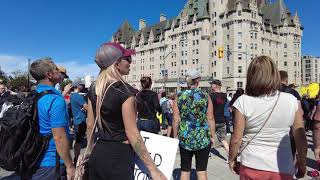 Protest at Parliament of Canada  World Wide Rally for Freedom March in Downtown Ottawa  Sept 1821 [upl. by Tai]