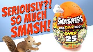 SMASHERS Series 3 Epic Dino Egg Over 25 Surprises ZURU [upl. by Ainessey391]