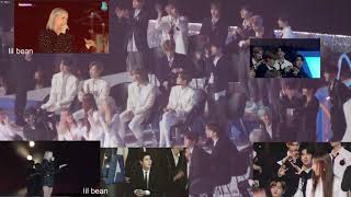 idols reaction to Anne Marie  2002 FRIENDS Vlive awards V Heartbeat 191116 [upl. by Ynaffad]