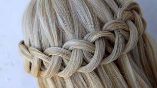 Knot Waterfall Braid Step by Step shorts [upl. by Ardnuasak]