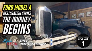 1930 Model A Ford Restoration  Build  Ep 1 The Journey Begins  Epic Neon  Epic Restorationz [upl. by Berri]