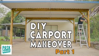 DIY Carport Makeover Part One [upl. by Anikal]