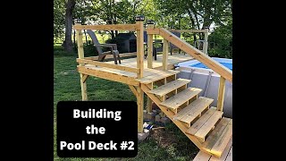 Building Pool Deck 2  DIY  quotSimple amp Easy” [upl. by Norrie]