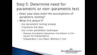 How to Use SPSS Choosing the Appropriate Statistical Test [upl. by Hotze]