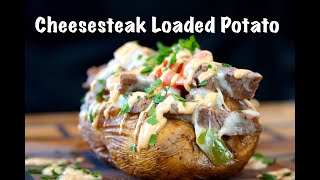 Loaded Baked Potato Recipe  Steak amp Cheese Loaded Potatoes MrMakeItHappen [upl. by Prudie]