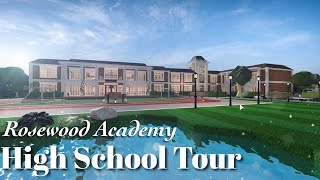 Welcome to Rosewood Academy  Bloxburg High School  Dorms Tour [upl. by Allac]