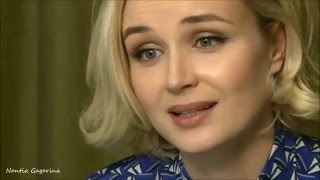 Polina Gagarina Speaks Greek MuzTV Videochat [upl. by Kolva852]