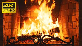 🔥 Cozy Crackling Fireplace 4K  No Music  Relaxing Fire Burning Video amp Crackling Fireplace Sounds [upl. by Winnah]