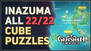 All 22 Inazuma Cubes Puzzles Genshin Impact [upl. by Arihsat]