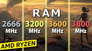 3800MHz vs 3600MHz vs 3200MHz vs 2666MHz RAM  Test in 8 Games [upl. by Esdnil406]