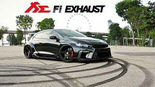 Aspec Volkswagen Scirocco R w Fi Exhaust  Sounds amp Onboard Ride [upl. by Bonney923]