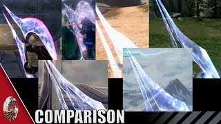 Halo 25 Energy Sword Comparison All Halo Games Included [upl. by Albright]