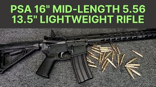 PSA 16quot MIDLENGTH 556 NATO 17 NITRIDE 135quot LIGHTWEIGHT MLOK MOE EPT RIFLE [upl. by Adnole]