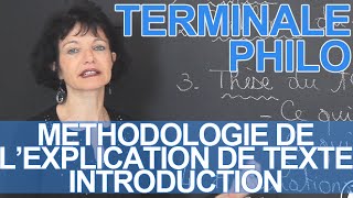 Méthodologie de lexplication de texte  introduction  Philosophie  Terminale  Les Bons Profs [upl. by Aisset]