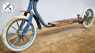 Broken Rusty Oldtimer Scooter  Restoration [upl. by Eetnahs]