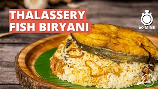 Thalassery Fish Biryani Recipe  Kerala Style Fish Biryani  Moplah Fish Biryani  Cookd [upl. by Aretse515]