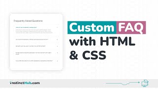 Custom FAQ Page With HTML and CSS [upl. by Artined889]