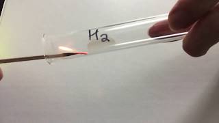 Flame Test  Hydrogen [upl. by Nesto]