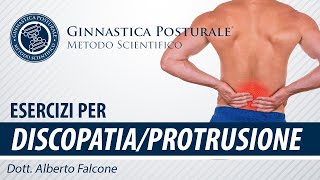 Esercizi per PROTUSIONE e DISCOPATIA  Ginnastica Posturale® [upl. by Rovner818]