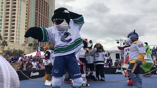 2018 NHL Mascot Showdown Highlights [upl. by Trip]