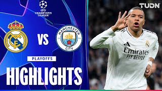 HIGHLIGHTS  Real Madrid vs Manchester City  UEFA Champions League 2425  TUDN [upl. by Rollin]