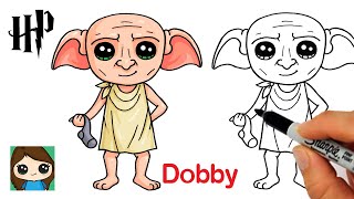 How to Draw Dobby House Elf  Harry Potter [upl. by Asi424]