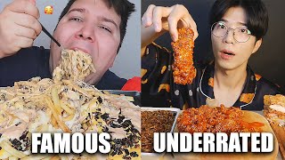 FAMOUS VS UNDERRATED MUKBANGERS compilation [upl. by Gridley]