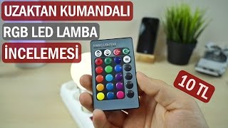 Uzaktan Kumandalı RGB 16 renk led lamba incelemesi [upl. by Hcirdeirf120]