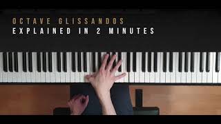 Octave Glissando EASY Tutorial  For Beethoven Waldstein Liszt etc  PTS [upl. by Kensell]