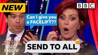 Sharon Osbourne HORRIFIED by replies to her Send To All 😂  Michael McIntyres Big Show  BBC [upl. by Enorahs]