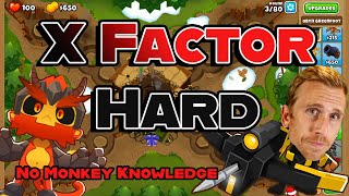 X Factor Hard No Monkey Knowledge  Bloons TD 6 [upl. by Petua]